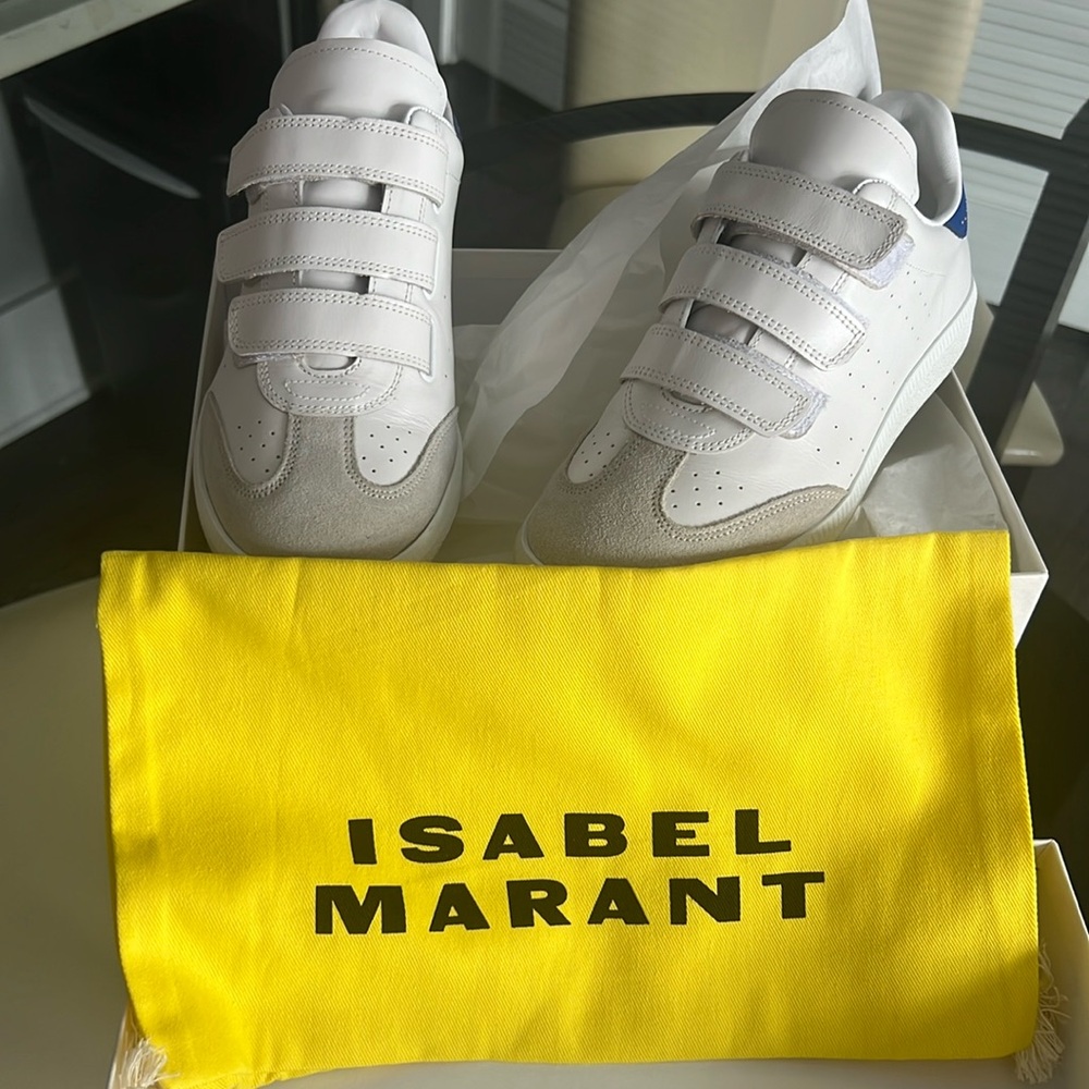 Gently wore Isabel Marant white and blue